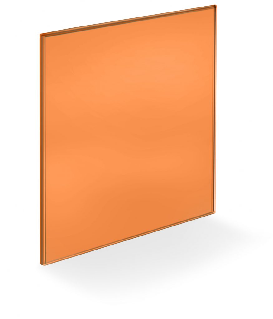  Glass Wall Panels - Red - Pantone 15-1247-TPX