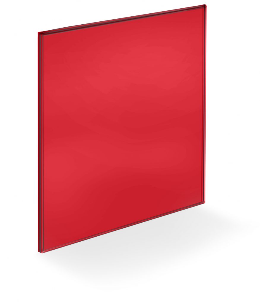  Glass Wall Panels - Red - Pantone 1795-XGC