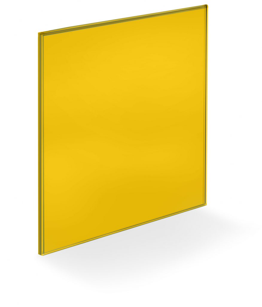  Glass Wall Panels - Yellow - Pantone 7406-CP