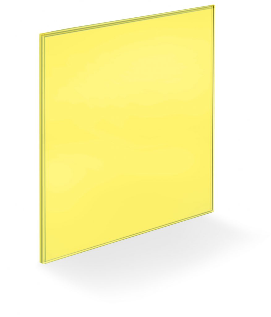  Glass Wall Panels - Yellow - Pantone PQ-903-C