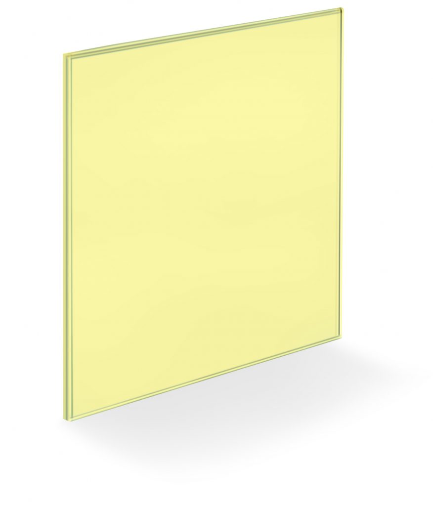  Glass Wall Panels - Yellow - Pantone PQ-917-C