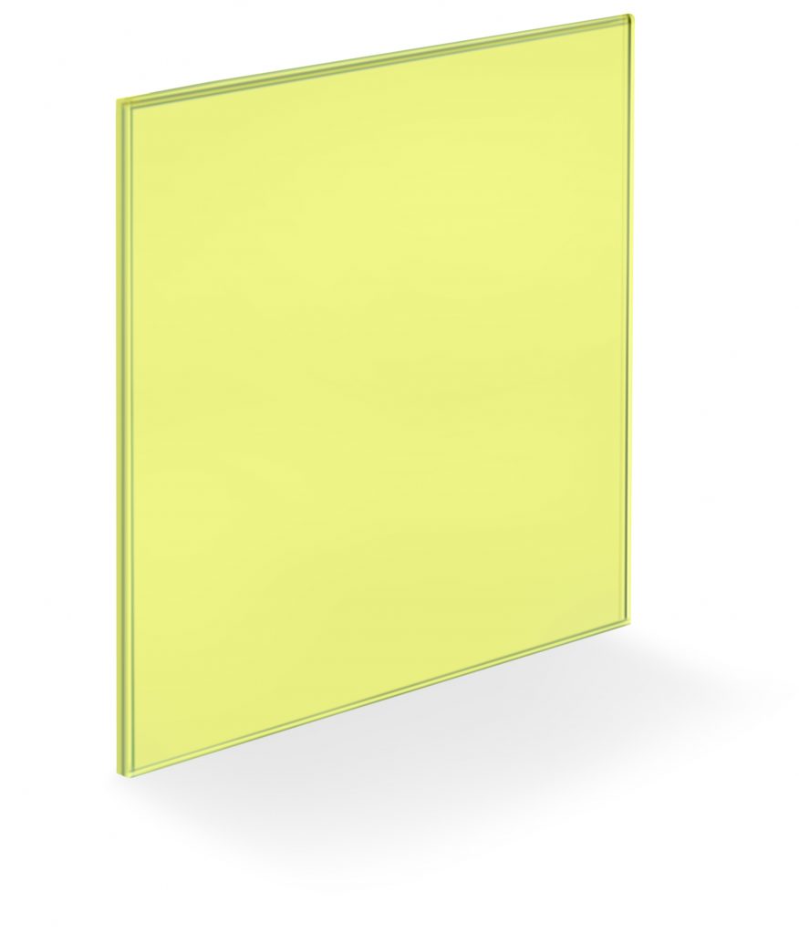  Glass Wall Panels - Yellow - Pantone PQ-930-C