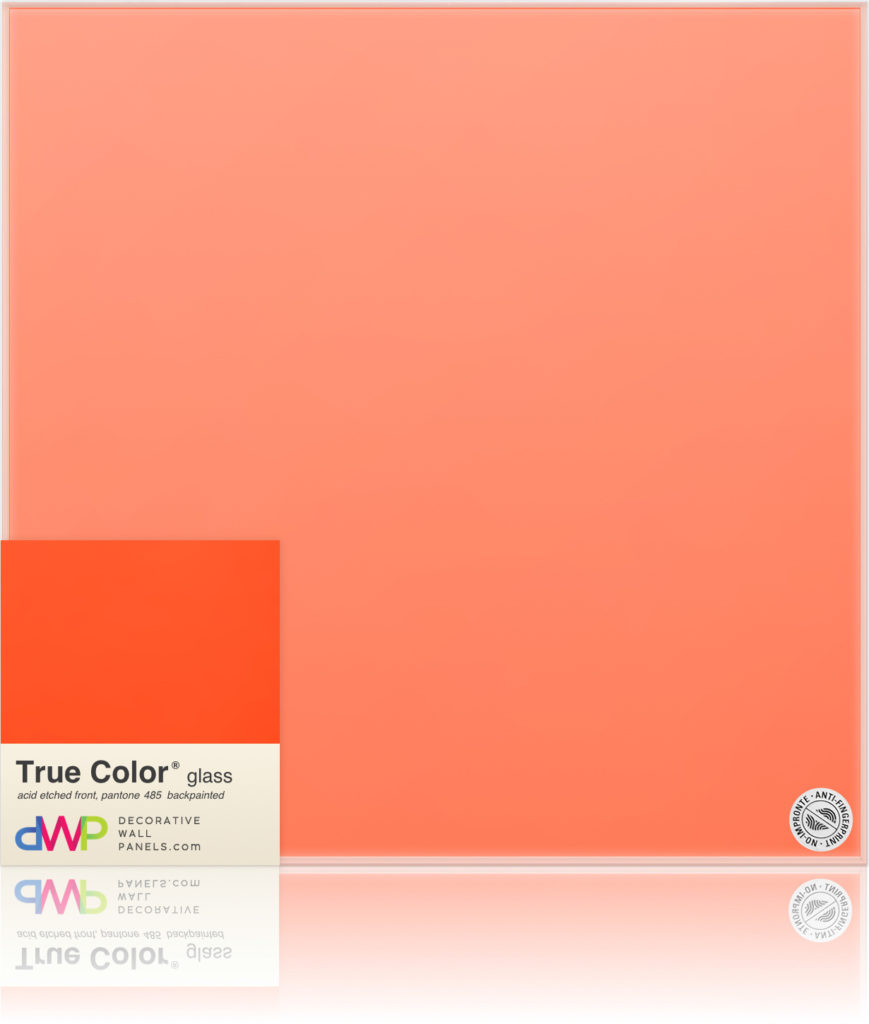 Glass Wall Panels - Backpainted - Pantone 485