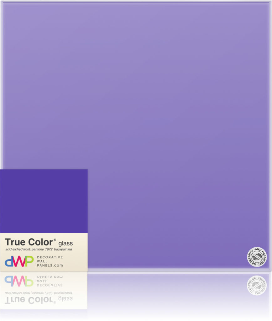  Glass Wall Panels - Backpainted - Pantone 7672
