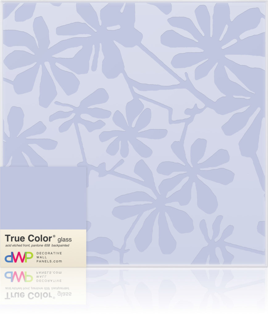 Glass Wall Panels - Etched & Backpainted - Daisies-Backpainted