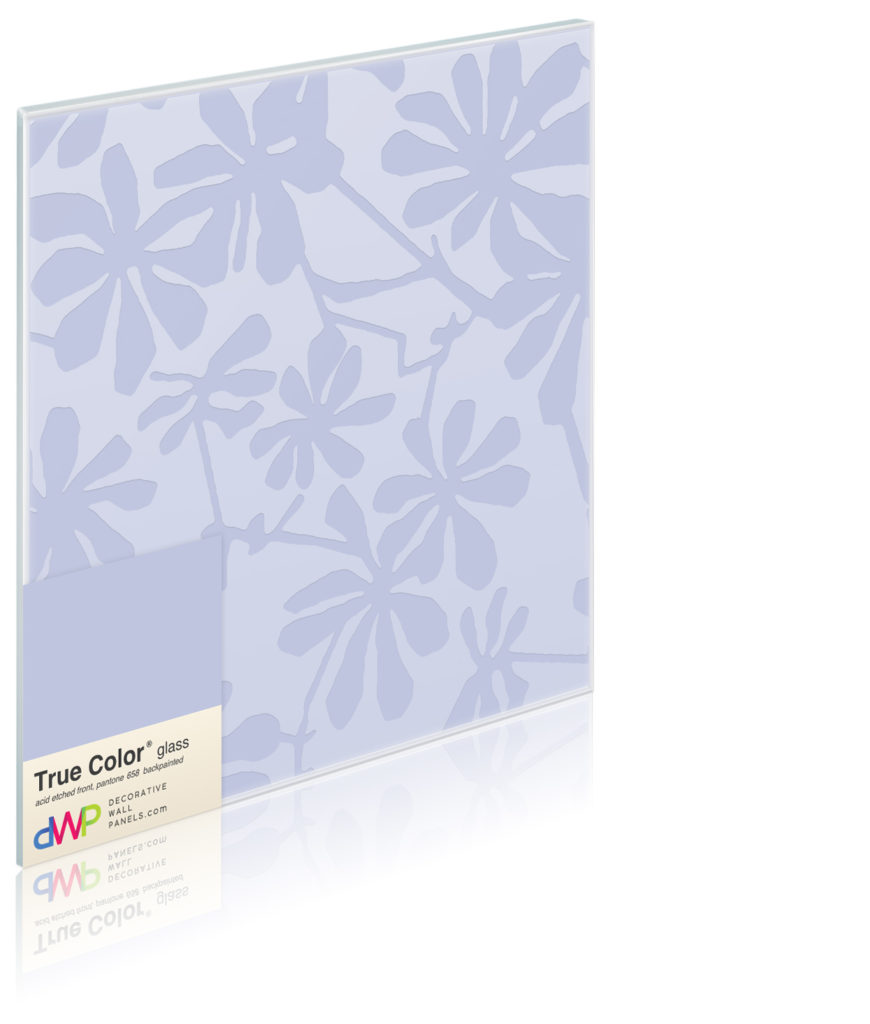 Glass Wall Panels - Etched & Backpainted - Daisies-Backpainted