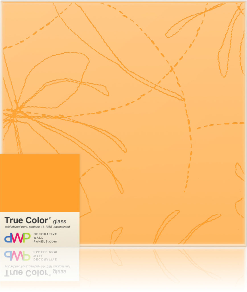 Glass Wall Panels - Etched & Backpainted - Dragonflies-Backpainted