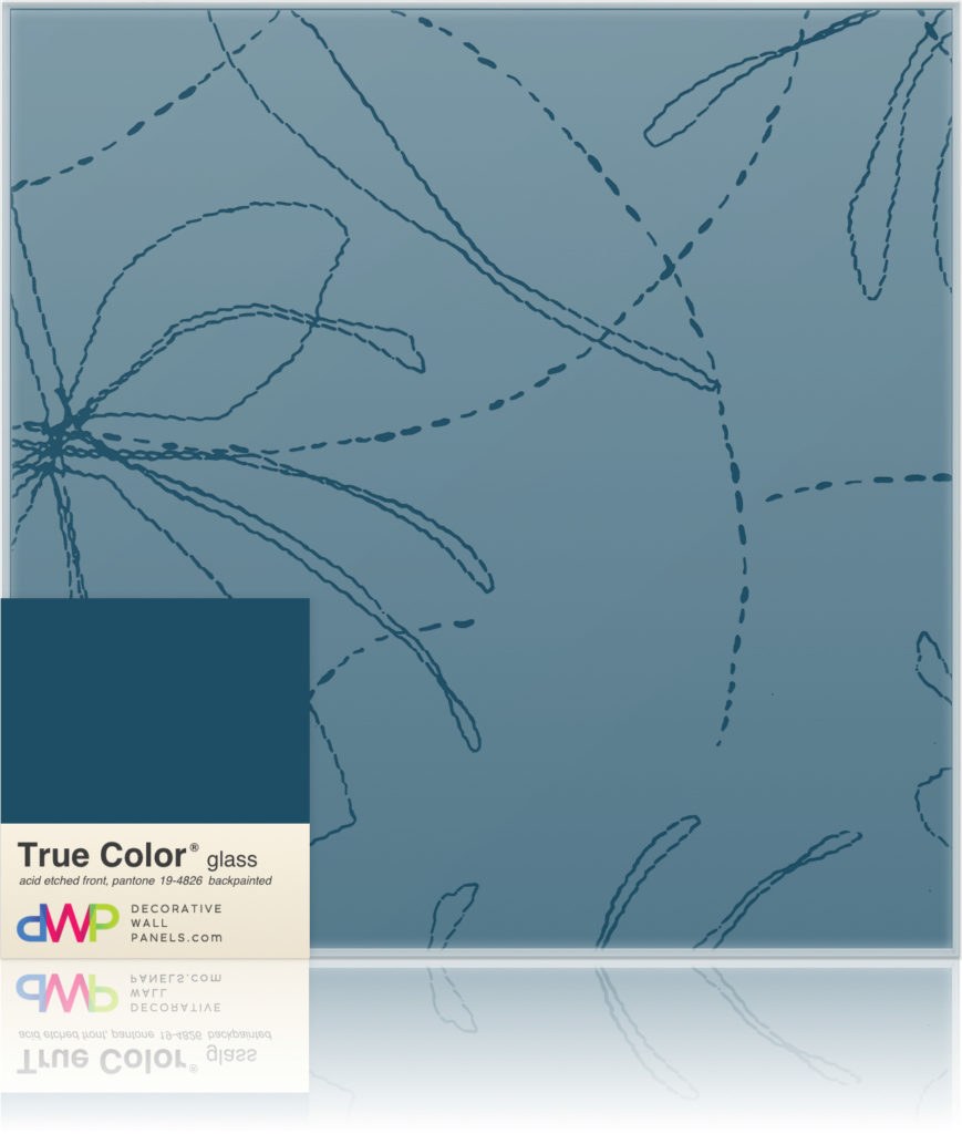 Glass Wall Panels - Etched & Backpainted - Dragonflies-Backpainted