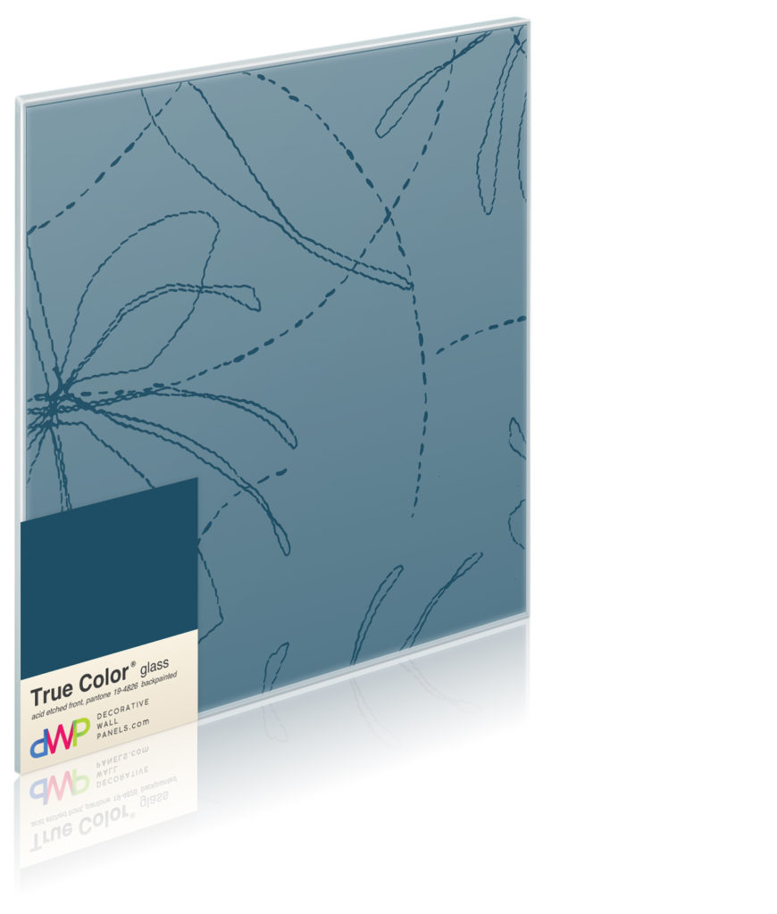 Glass Wall Panels - Etched & Backpainted - Dragonflies-Backpainted