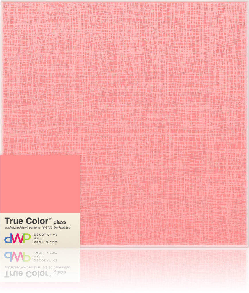  Glass Wall Panels - Etched & Backpainted - Fish-Net-Backpainted