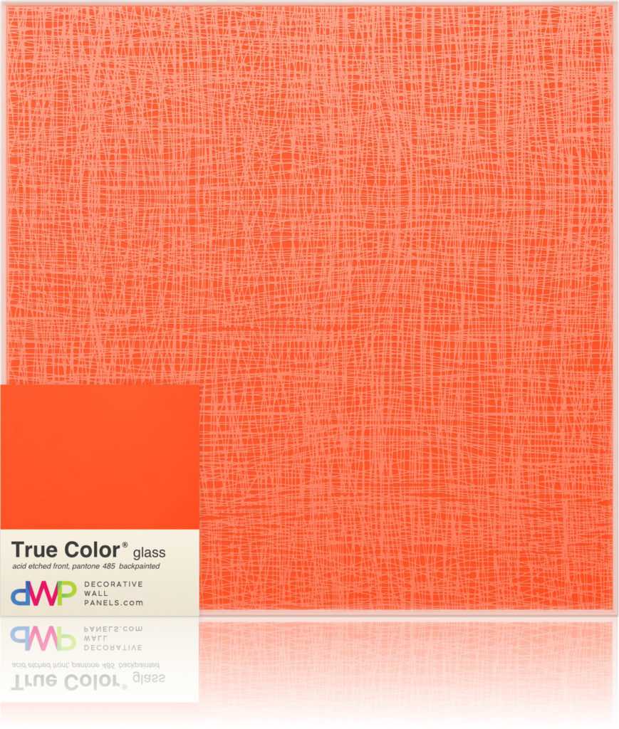  Glass Wall Panels - Etched & Backpainted - Fish-Net-Backpainted