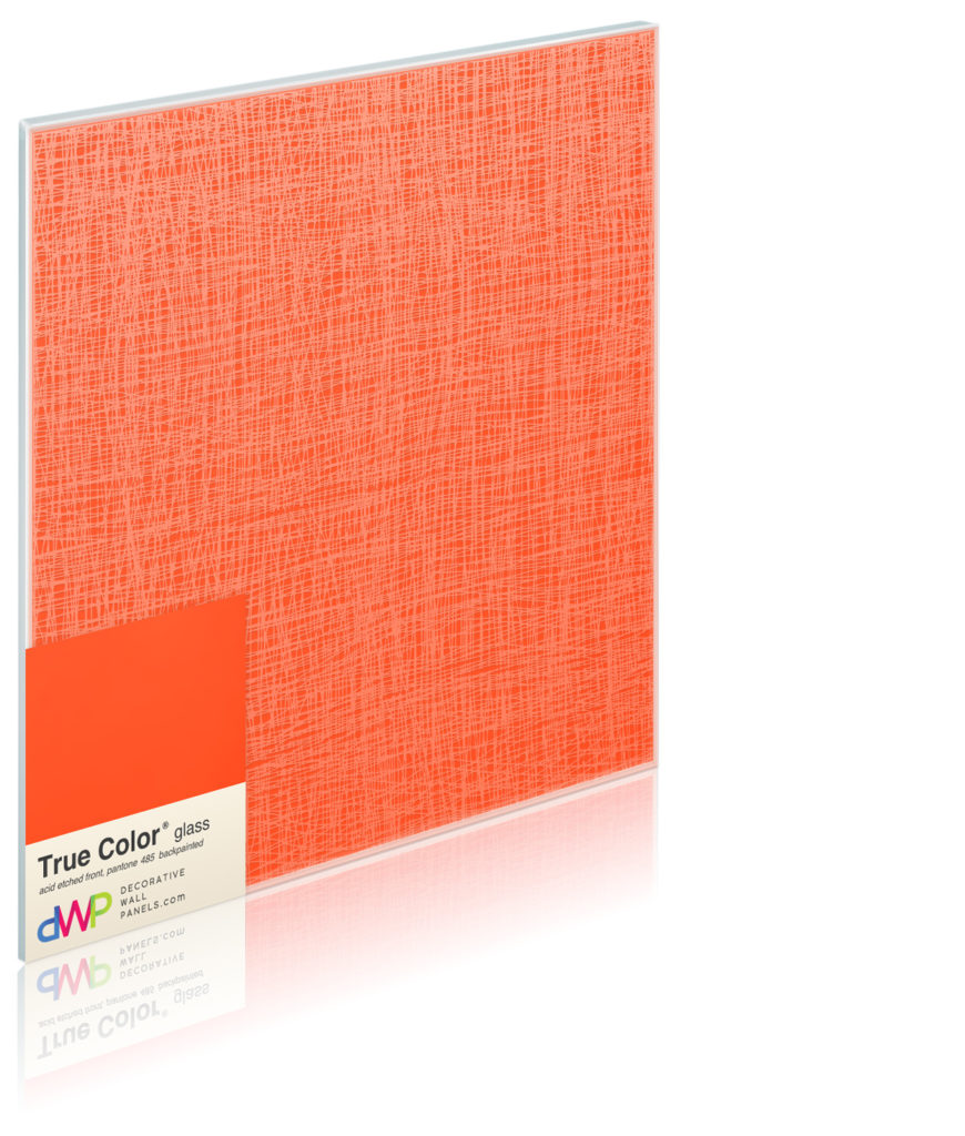  Glass Wall Panels - Etched & Backpainted - Fish-Net-Backpainted