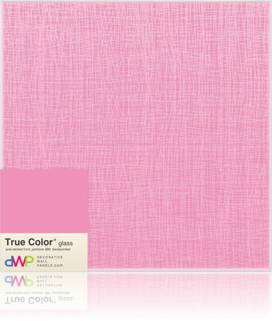  Glass Wall Panels - Etched & Backpainted - Fish-Net-Backpainted