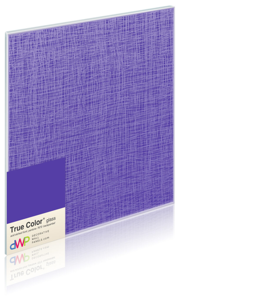  Glass Wall Panels - Etched & Backpainted - Fish-Net-Backpainted