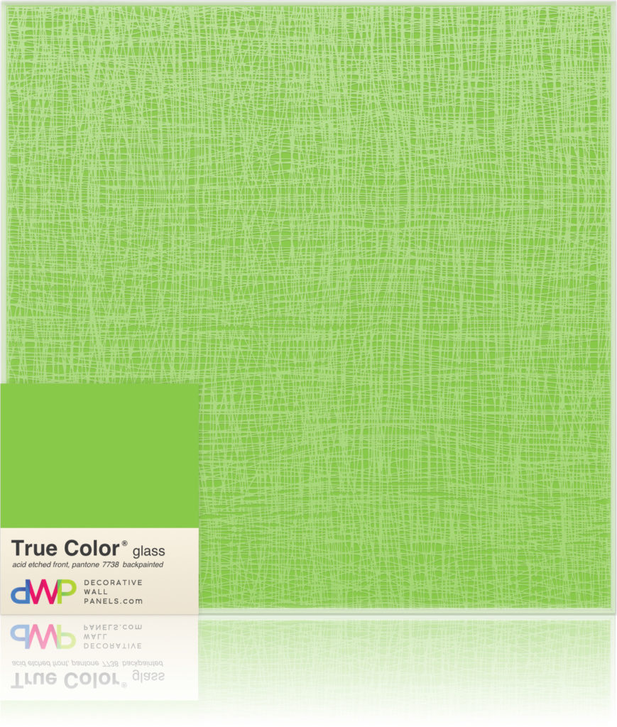  Glass Wall Panels - Etched & Backpainted - Fish-Net-Backpainted