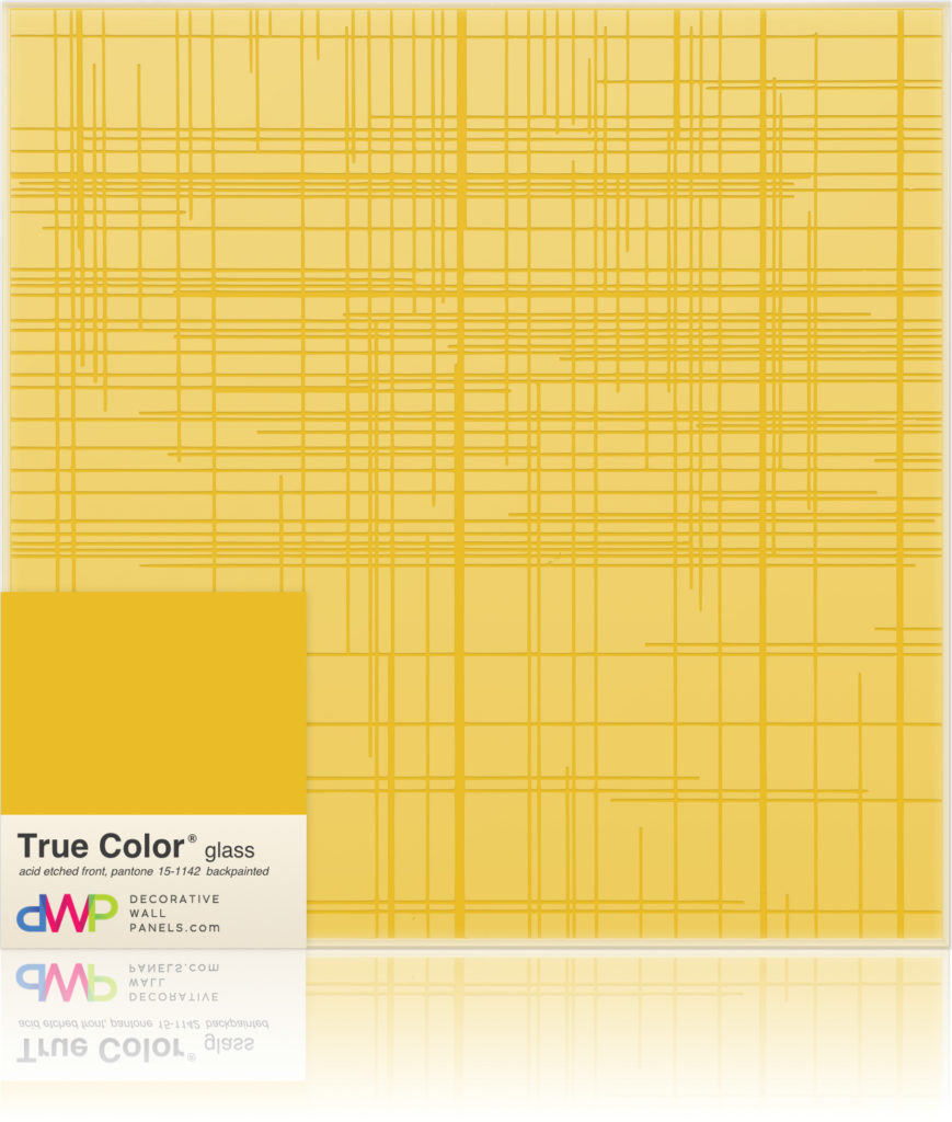 Glass Wall Panels - Etched & Backpainted - Graph-Backpainted