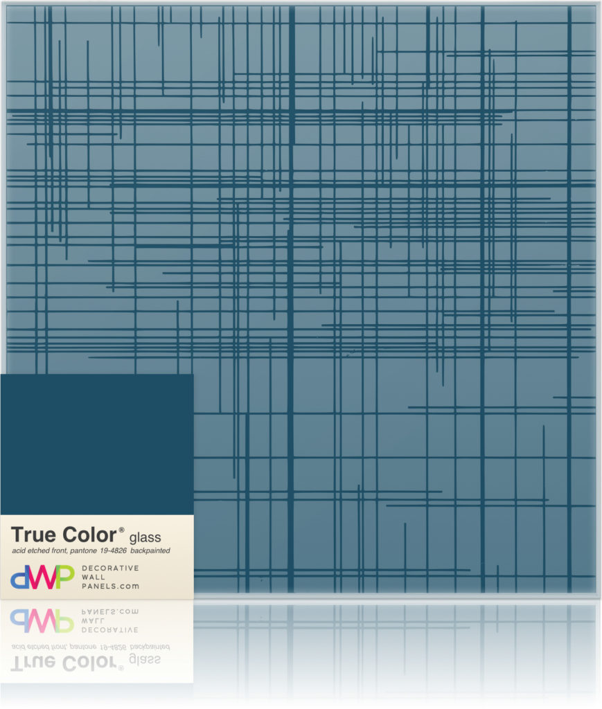 Glass Wall Panels - Etched & Backpainted - Graph-Backpainted