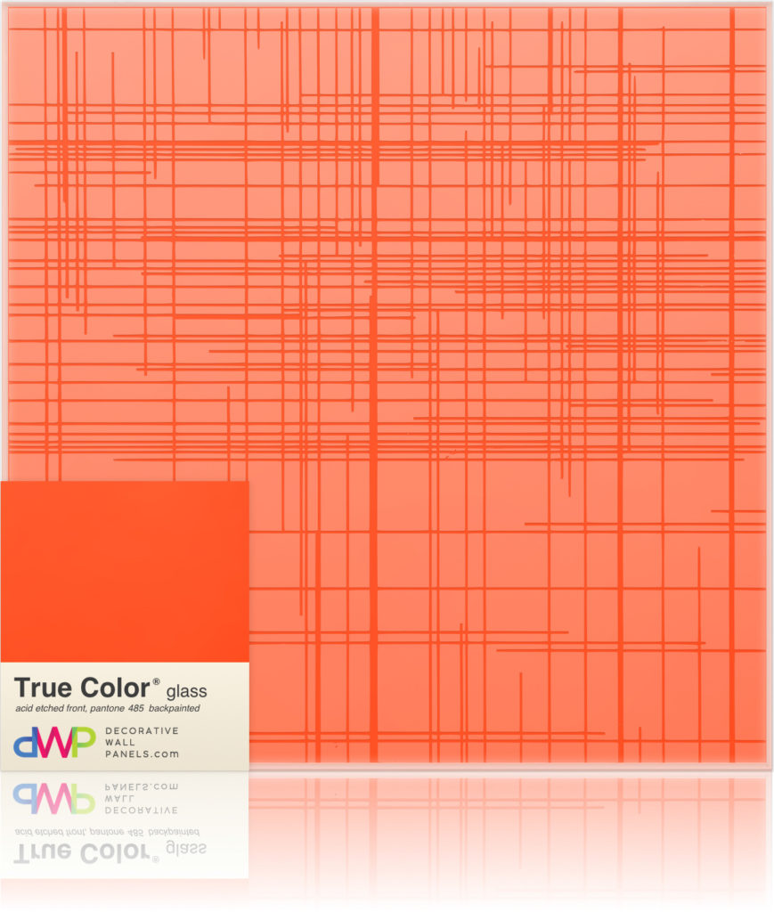 Glass Wall Panels - Etched & Backpainted - Graph-Backpainted