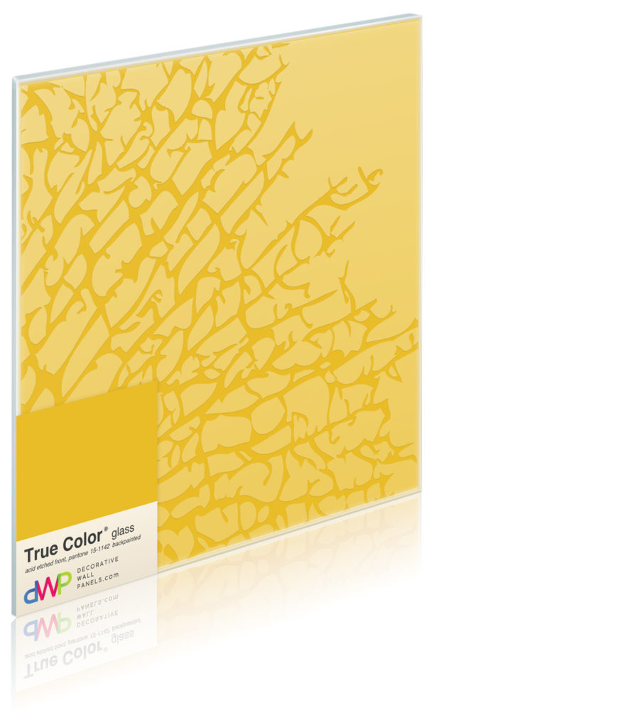  Glass Wall Panels - Etched & Backpainted - Kelp-Backpainted