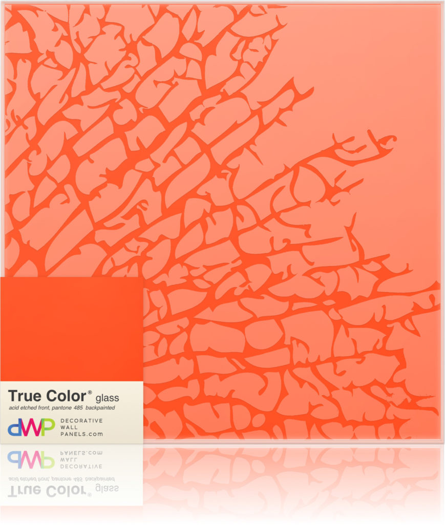  Glass Wall Panels - Etched & Backpainted - Kelp-Backpainted