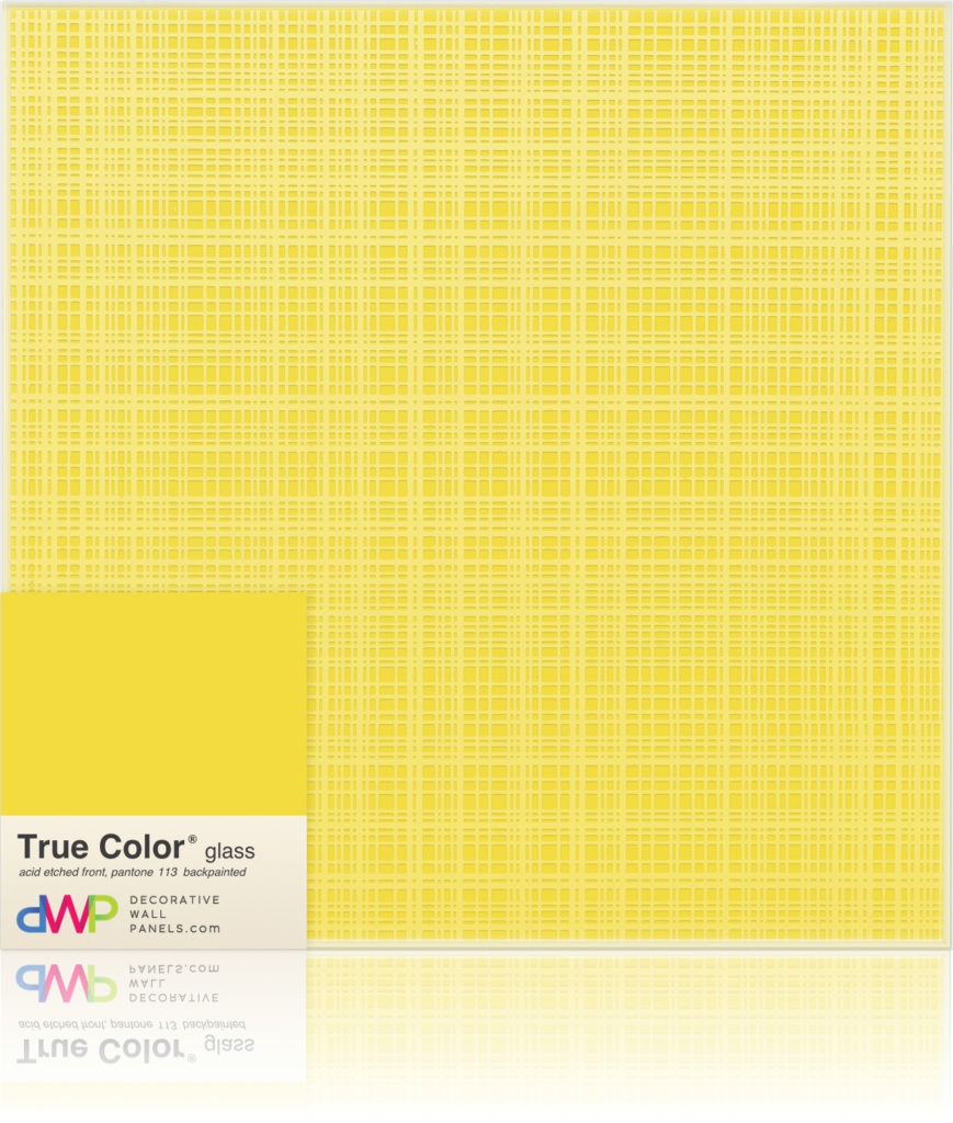  Glass Wall Panels - Etched & Backpainted - Plaid-Backpainted