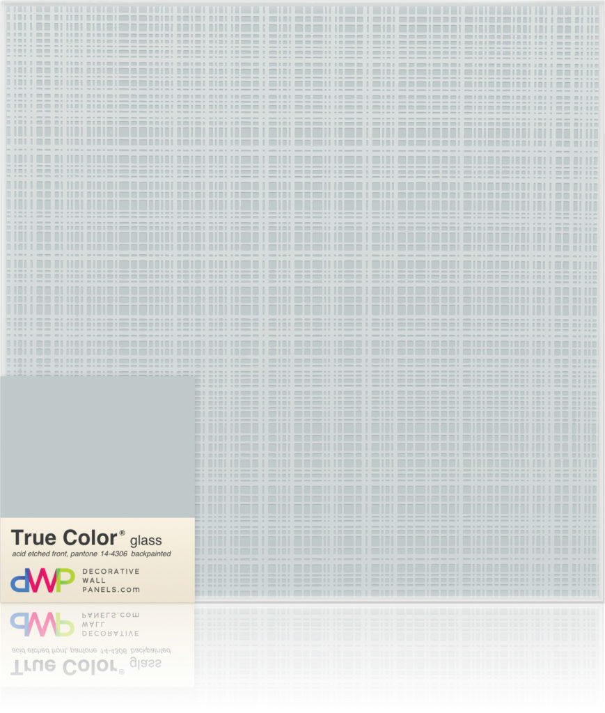  Glass Wall Panels - Etched & Backpainted - Plaid-Backpainted