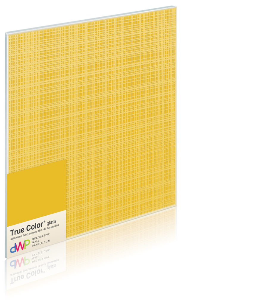  Glass Wall Panels - Etched & Backpainted - Plaid-Backpainted