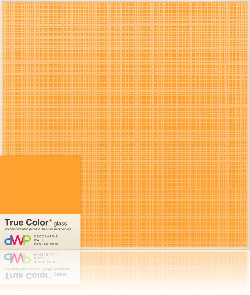  Glass Wall Panels - Etched & Backpainted - Plaid-Backpainted