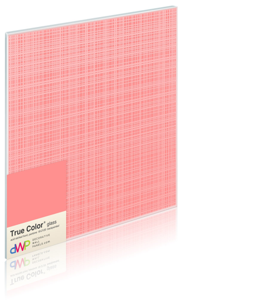  Glass Wall Panels - Etched & Backpainted - Plaid-Backpainted