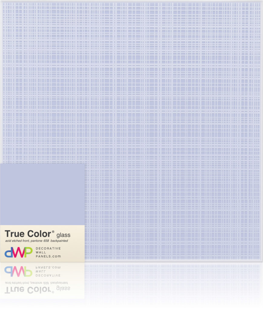  Glass Wall Panels - Etched & Backpainted - Plaid-Backpainted