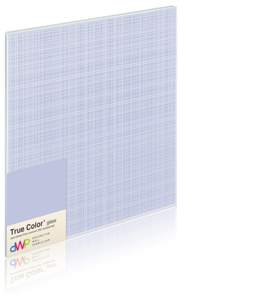  Glass Wall Panels - Etched & Backpainted - Plaid-Backpainted