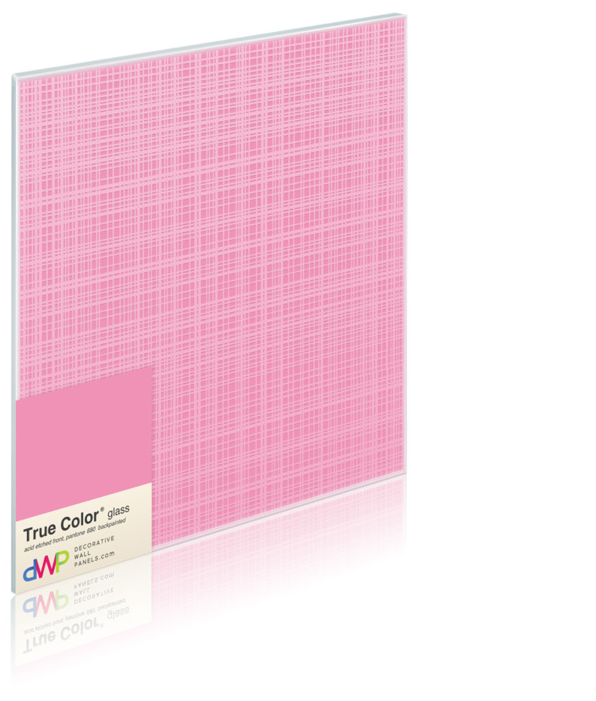  Glass Wall Panels - Etched & Backpainted - Plaid-Backpainted