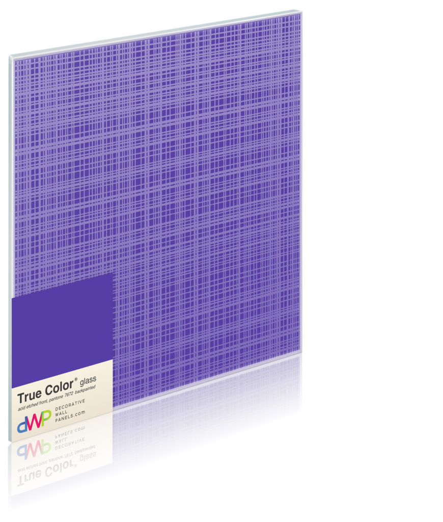  Glass Wall Panels - Etched & Backpainted - Plaid-Backpainted