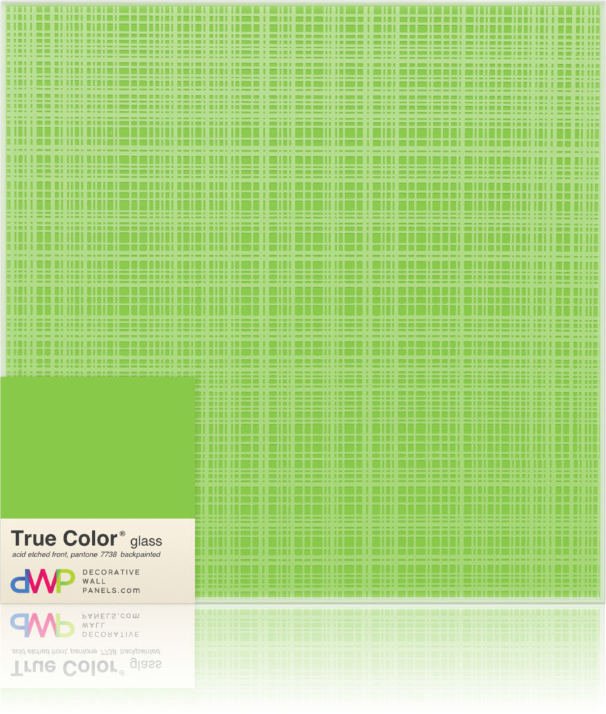  Glass Wall Panels - Etched & Backpainted - Plaid-Backpainted