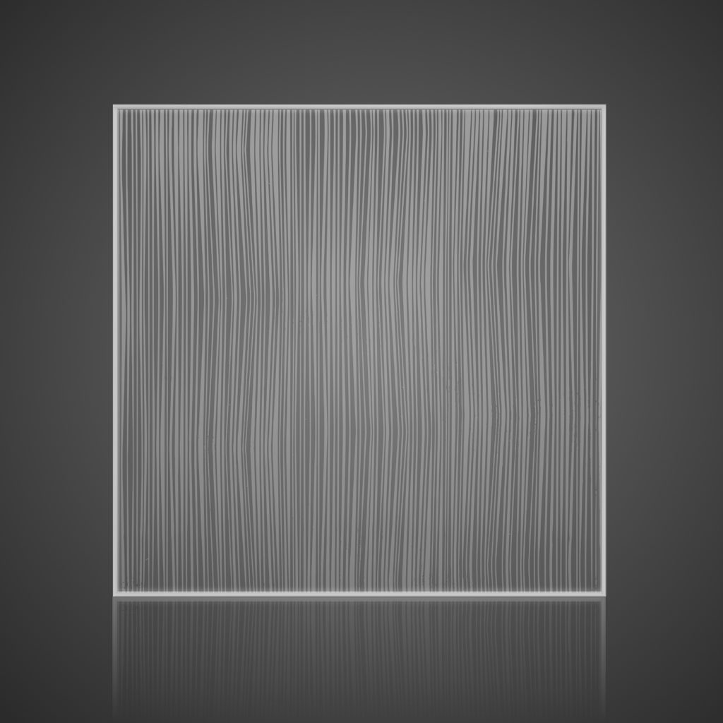  Glass Wall Panels - Etched - Pleats