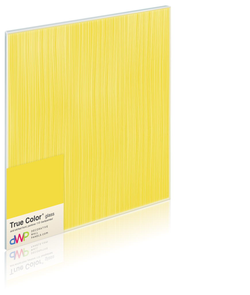  Glass Wall Panels - Etched & Backpainted - Pleats-Backpainted