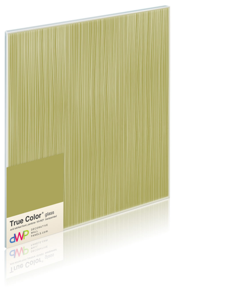  Glass Wall Panels - Etched & Backpainted - Pleats-Backpainted