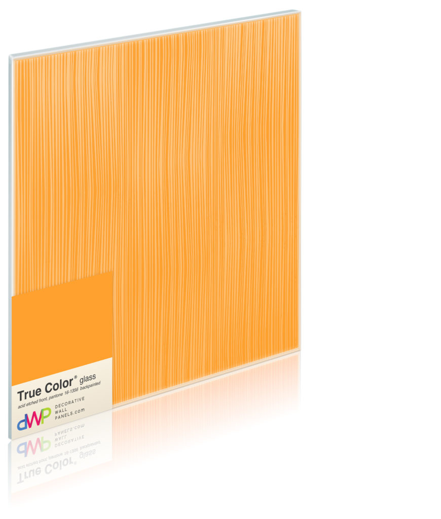  Glass Wall Panels - Etched & Backpainted - Pleats-Backpainted