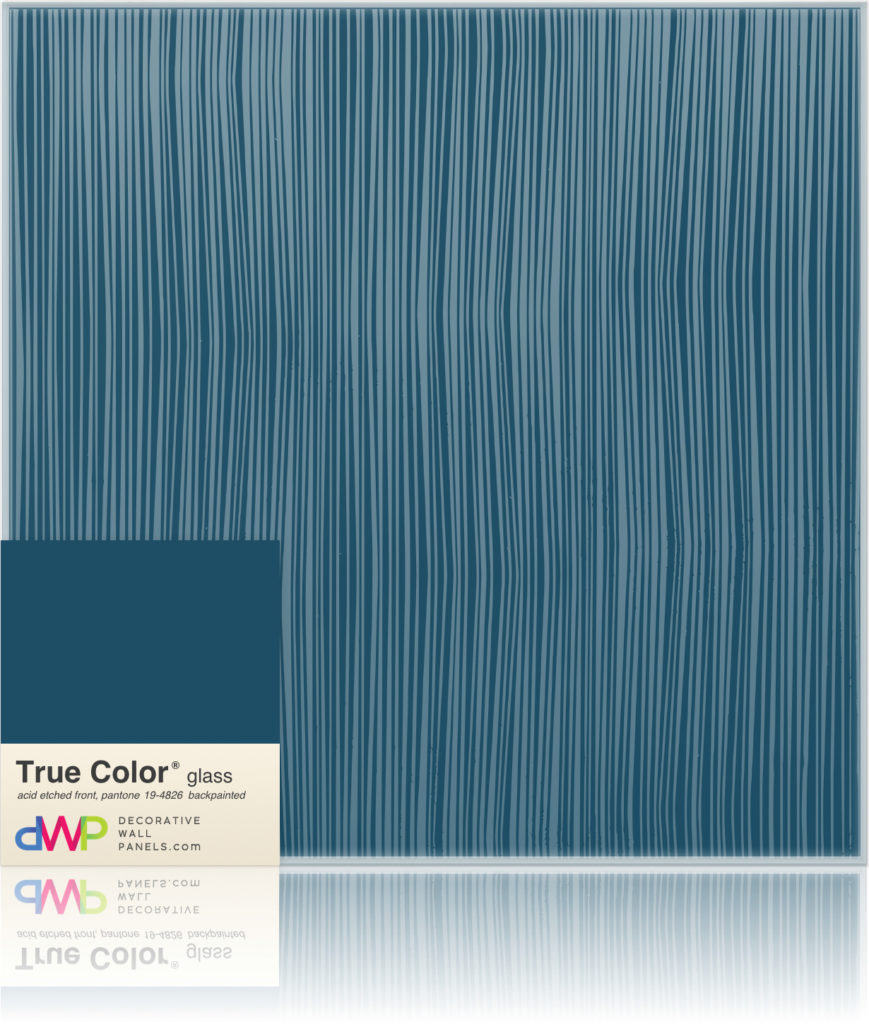  Glass Wall Panels - Etched & Backpainted - Pleats-Backpainted