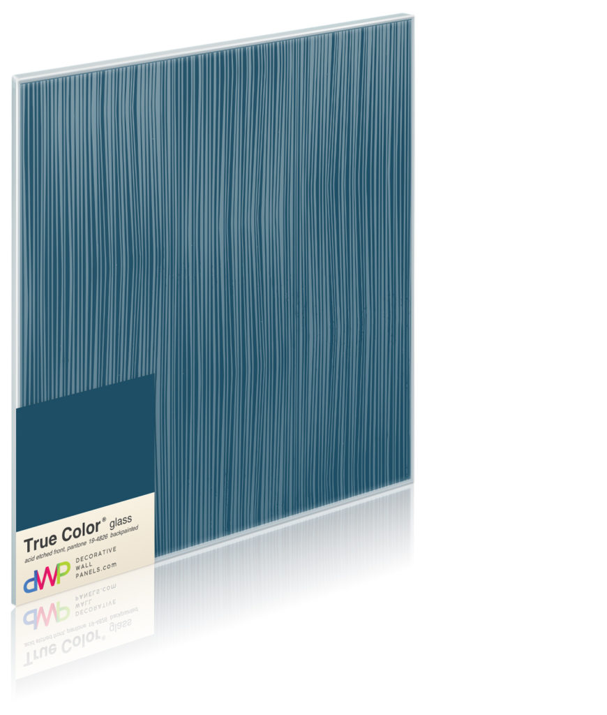  Glass Wall Panels - Etched & Backpainted - Pleats-Backpainted