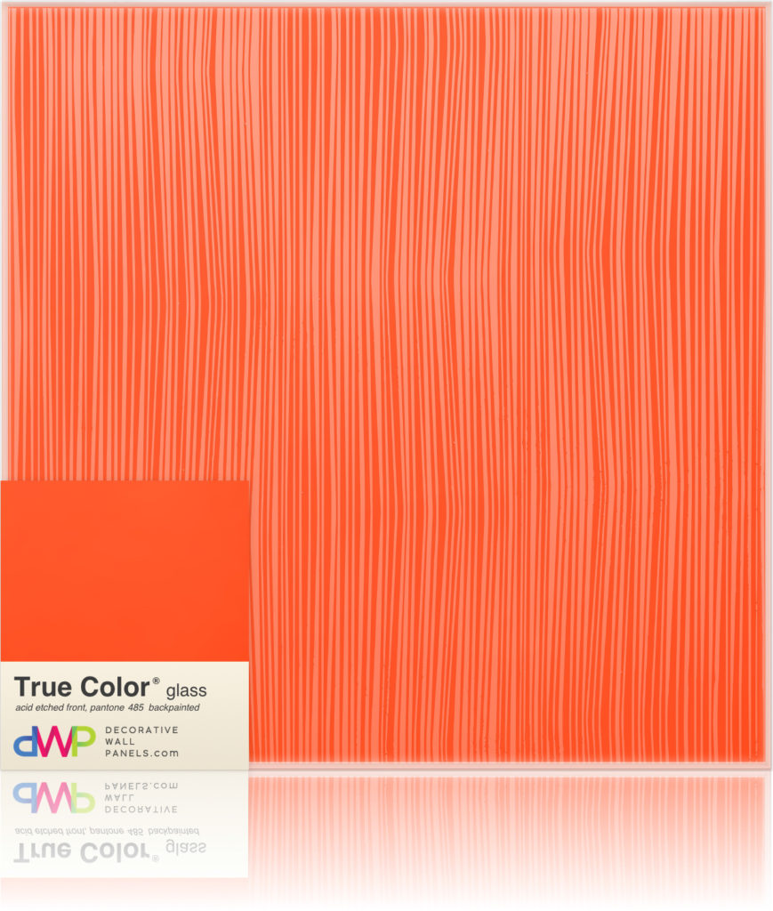  Glass Wall Panels - Etched & Backpainted - Pleats-Backpainted