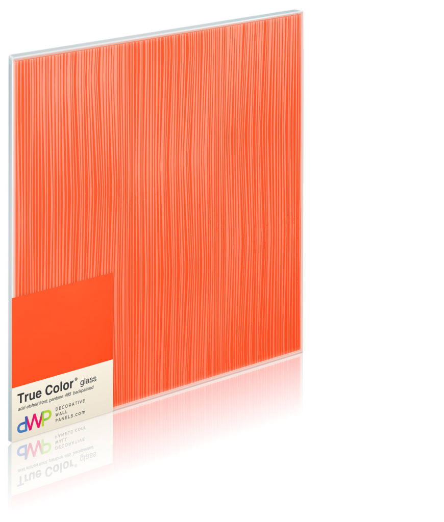  Glass Wall Panels - Etched & Backpainted - Pleats-Backpainted