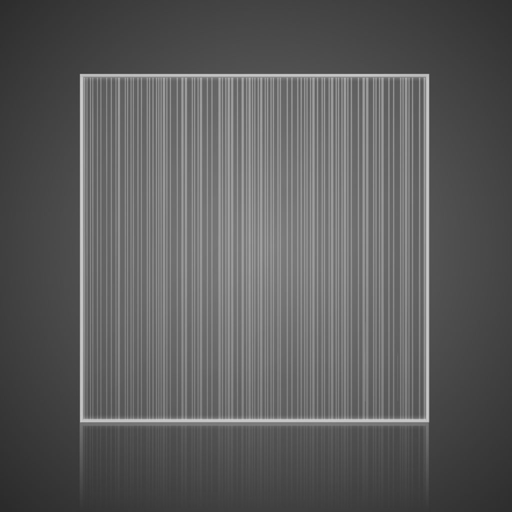 Glass Wall Panels - Etched - Rails-Single