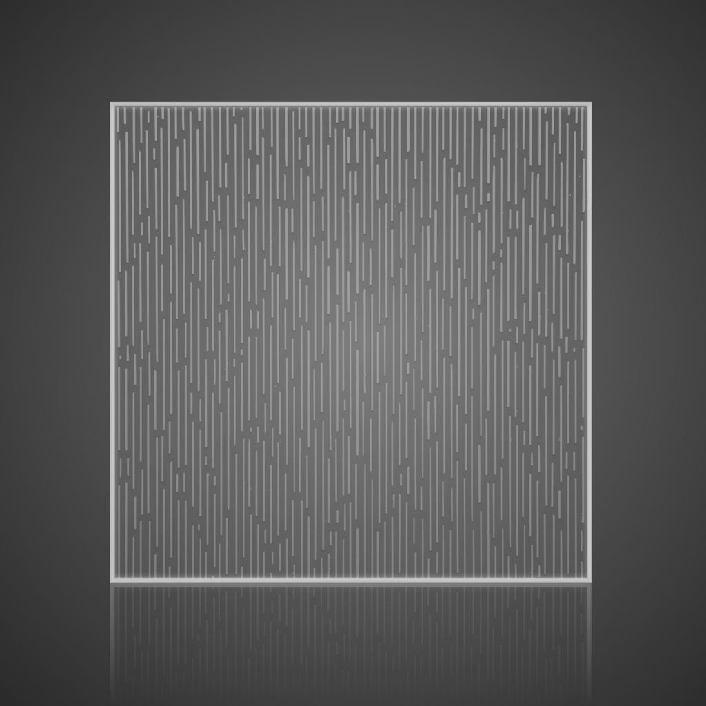 Glass Wall Panels - Etched - Rain