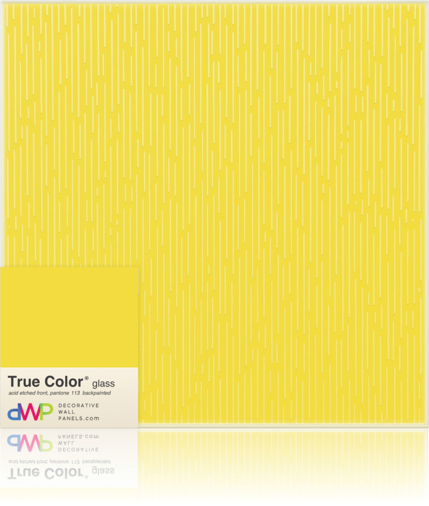  Glass Wall Panels - Etched & Backpainted - Rain-Backpainted