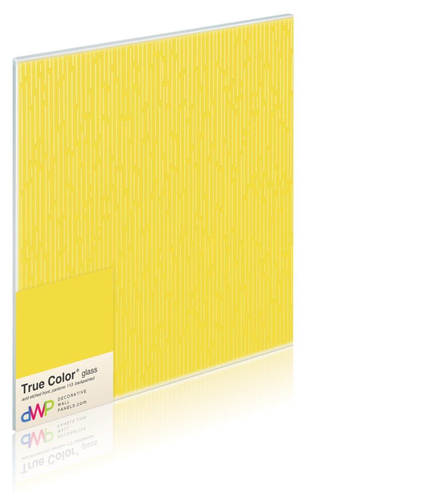  Glass Wall Panels - Etched & Backpainted - Rain-Backpainted