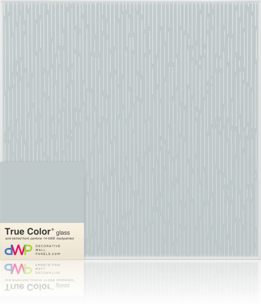  Glass Wall Panels - Etched & Backpainted - Rain-Backpainted