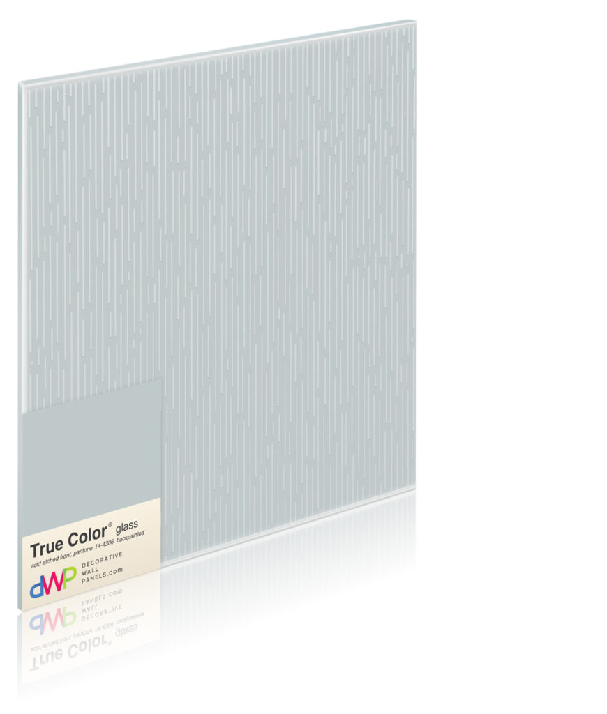  Glass Wall Panels - Etched & Backpainted - Rain-Backpainted