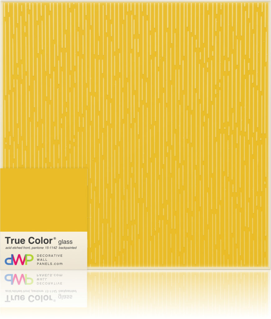  Glass Wall Panels - Etched & Backpainted - Rain-Backpainted