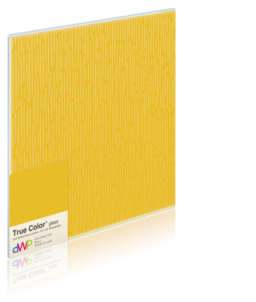  Glass Wall Panels - Etched & Backpainted - Rain-Backpainted